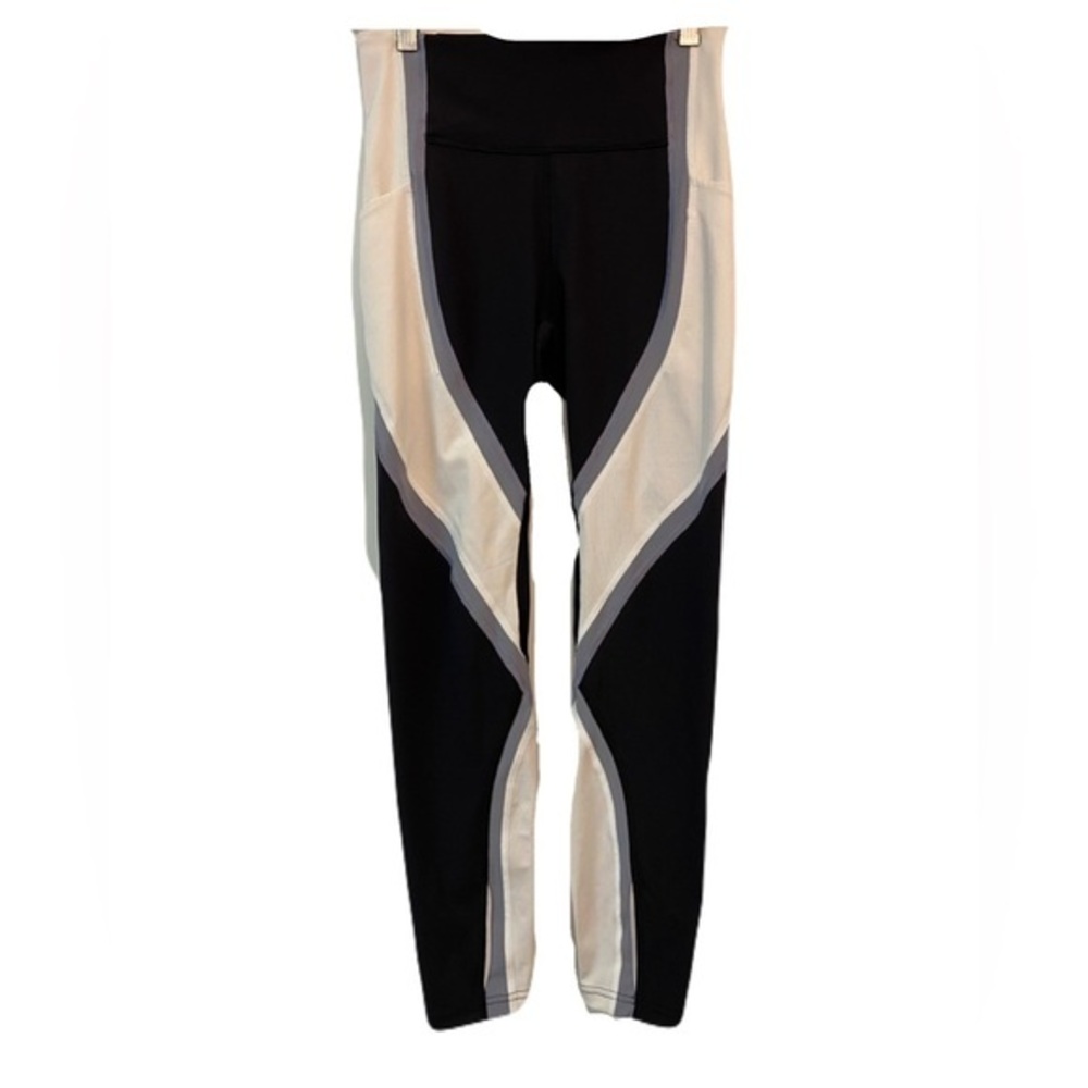 🖤Sale Lululemon Wild Twist Women’s 4 Black White Athletic Leggings Tight Pant